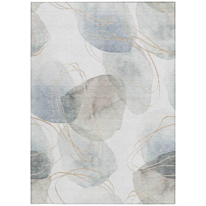 Bax Artistic Abstract Weather Resistant Sleek Contemporary Outdoor Rug