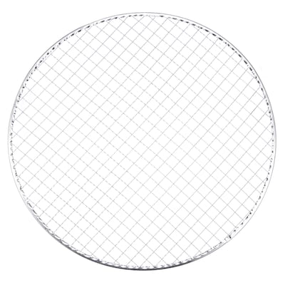 2pcs Round BBQ Grill Net 13" Dia Galvanized Iron Barbecue Mesh Mat for Baking