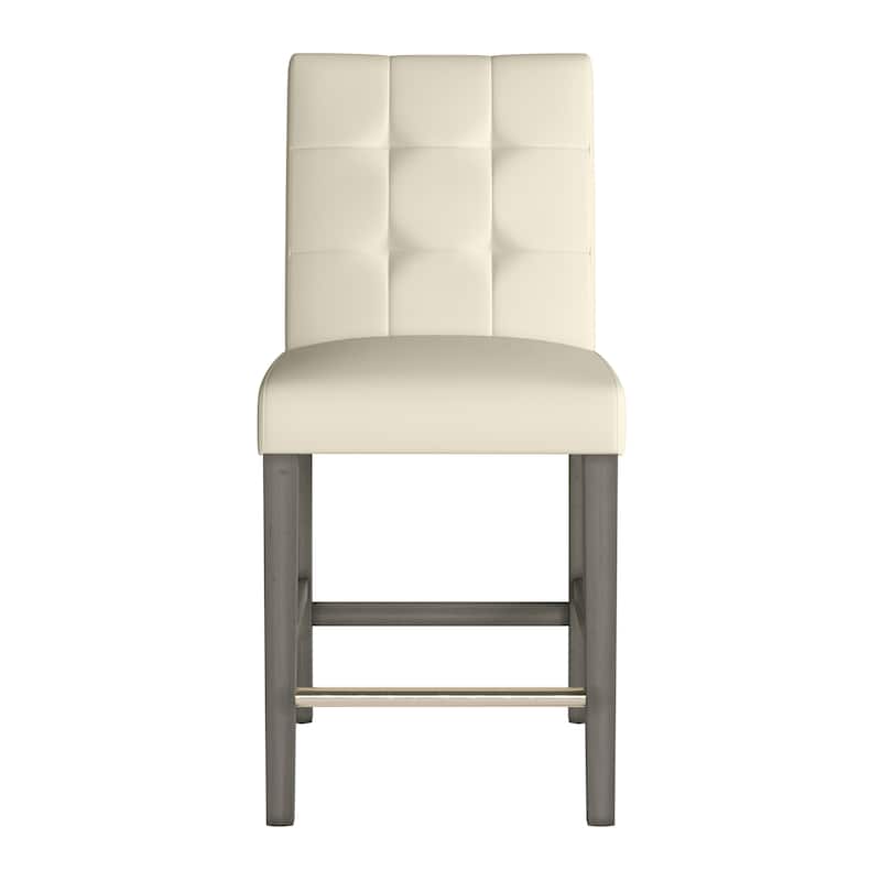 Leila Upholstered 25" Counter Height Bar Stool