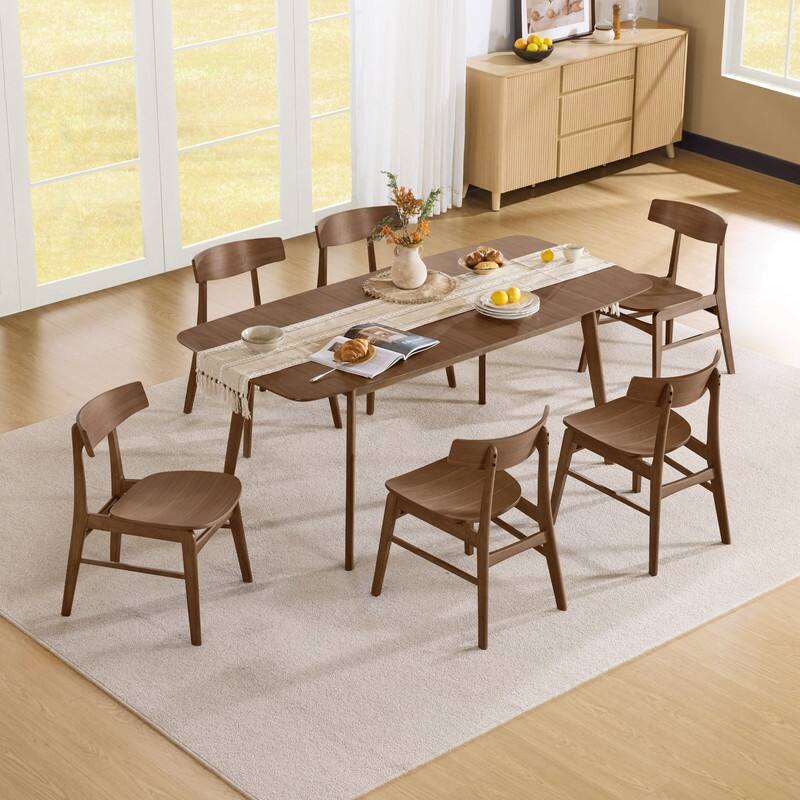 Spruce & Spring Modern Farmhouse Dining Chair with Ergonomic Bentwood Back