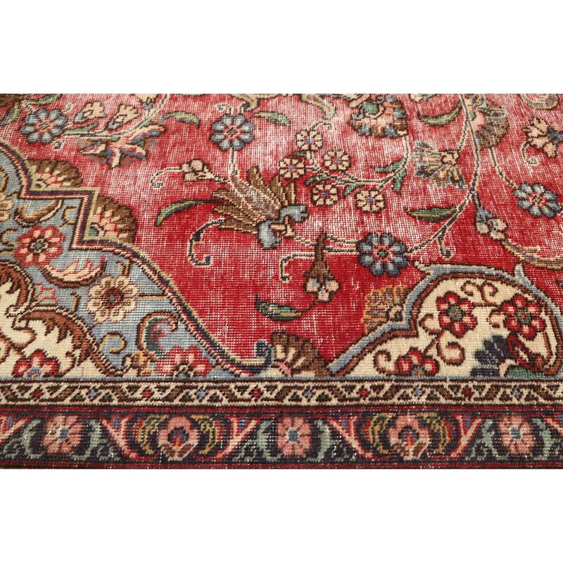 ECARPETGALLERY Hand-knotted Antalya Vintage Red Wool Rug - 9'3 x 12'2