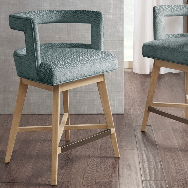 slide 2 of 22, Madison Park Glenwood 180 degree Swivel Counter Stool Auto-Return