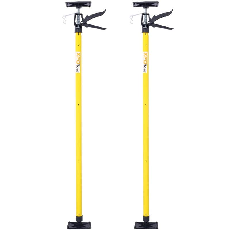 2 Pack Steel Adjustable Support Poles (45 to114") ,3rd Hand Support System for Jacks, Cargo Bars and Cabinets with Carry Bag