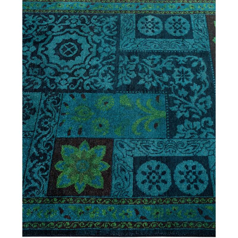 Overdyed One-of-a-Kind Hand-Knotted Area Rug - Black - 3' 2" x 5' 3"