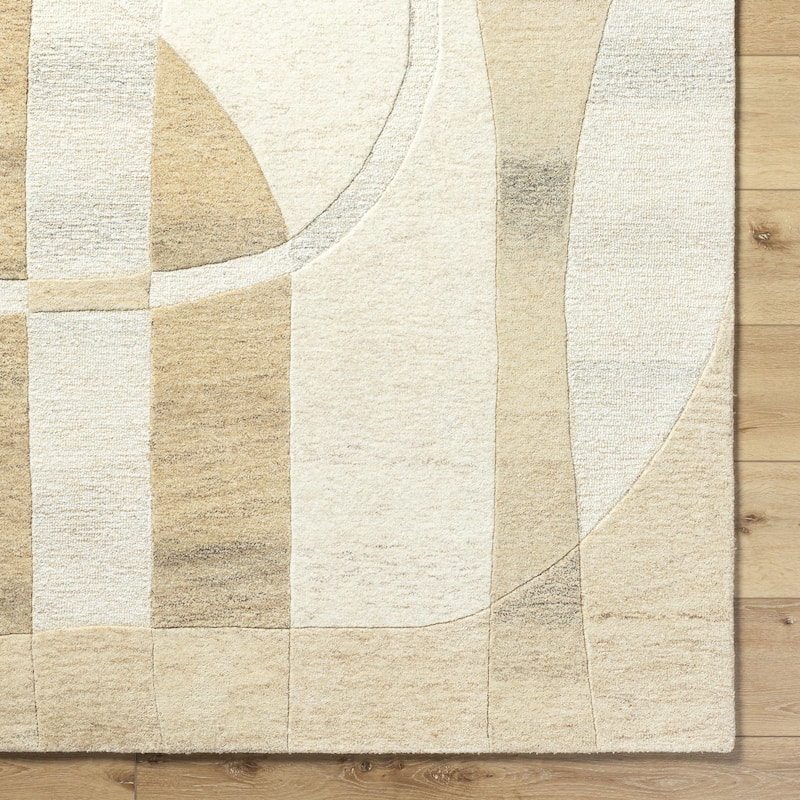 Angeline Modern Geometric Wool Area Rug