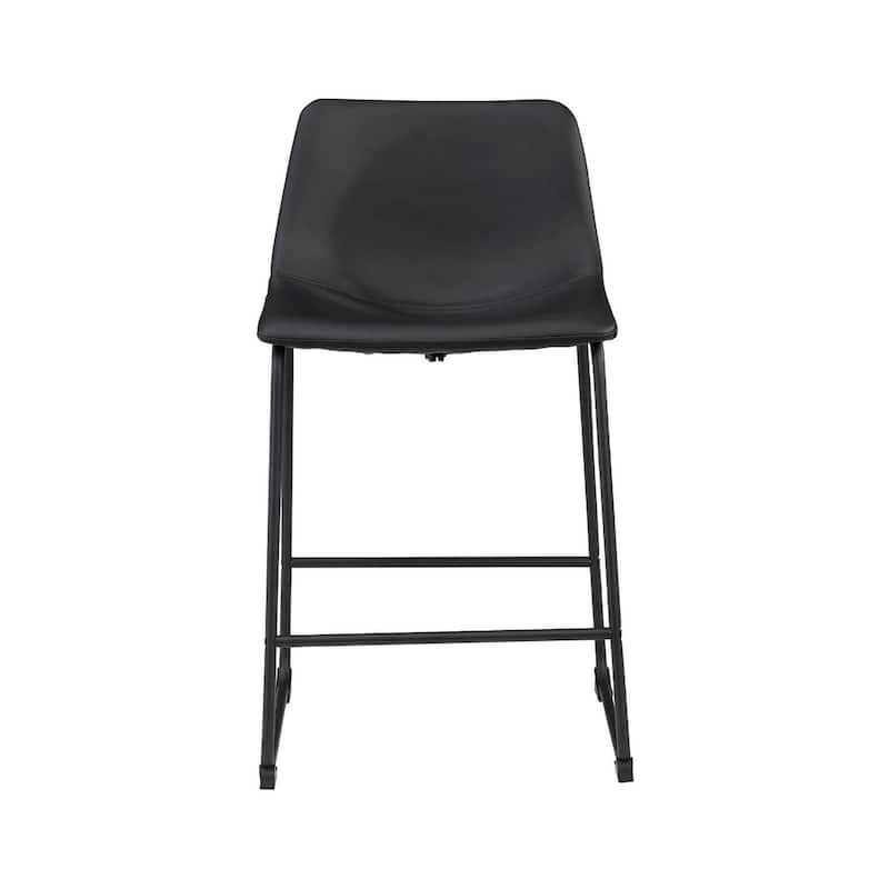 Signature Design by Ashley Centiar Black Bar Stool (Set of 2)