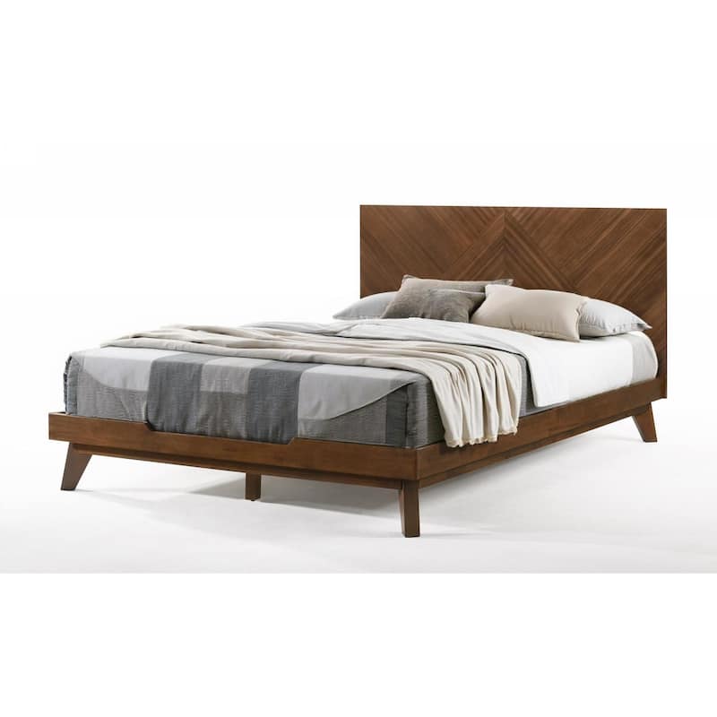 HomeRoots Brown Wood Queen Bed Frame
