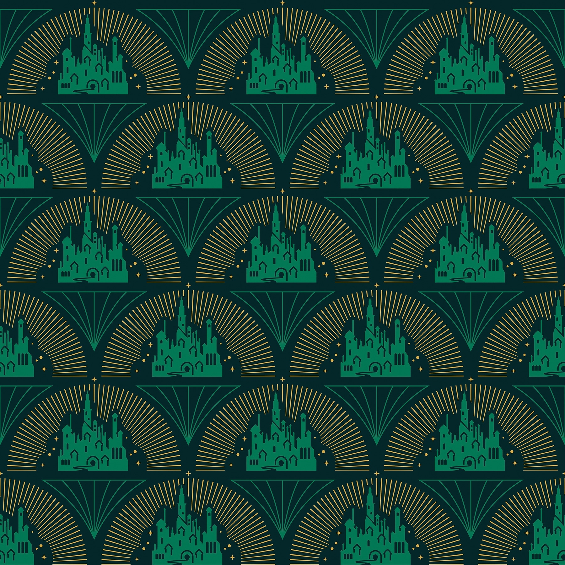 Wicked Emerald City Peel and Stick Wallpaper