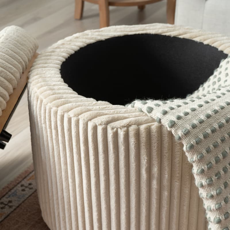 Rue Sherpa/Corduroy Storage Ottoman