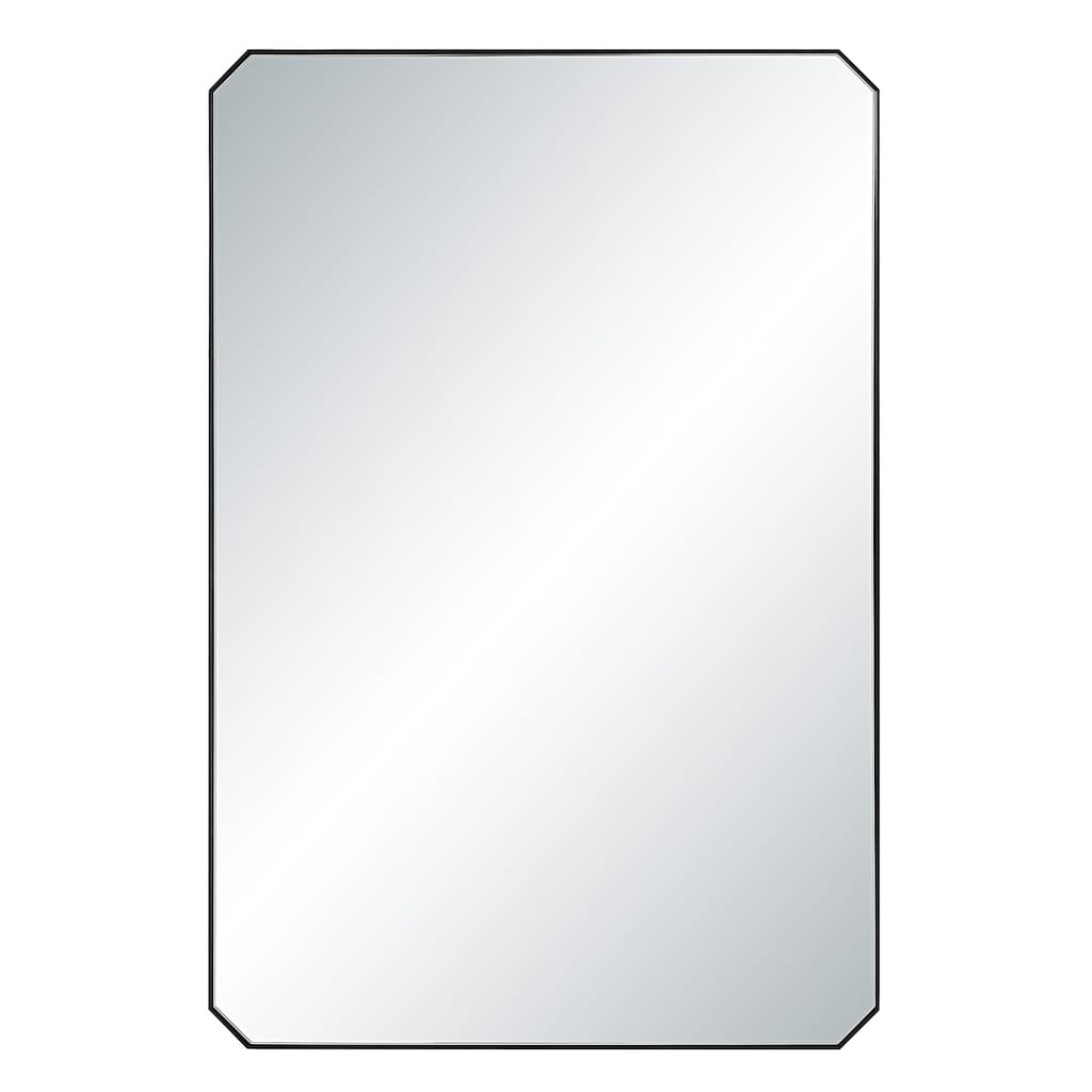 Renwil Jace 36" H x 24" W Wall Mirror, Black