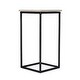 preview thumbnail 4 of 4, Mabel Marble and Hammered Iron Accent Table