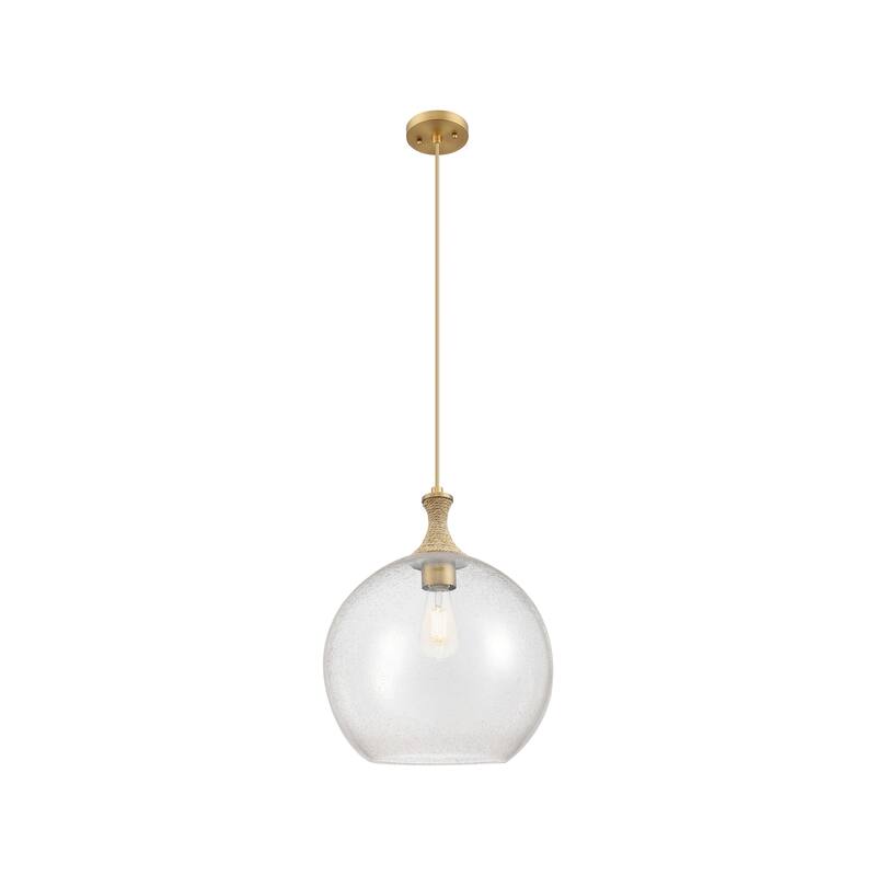 Innovations Lighting Downtown Urban - Astor - 1 Light 14" Rope Detailed Cord Hung Pendant