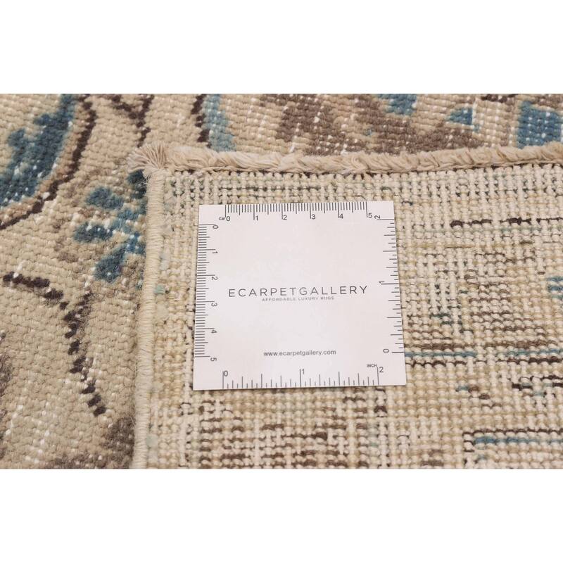 ECARPETGALLERY Hand-knotted Antalya Vintage Beige Wool Rug - 8'4 x 11'5