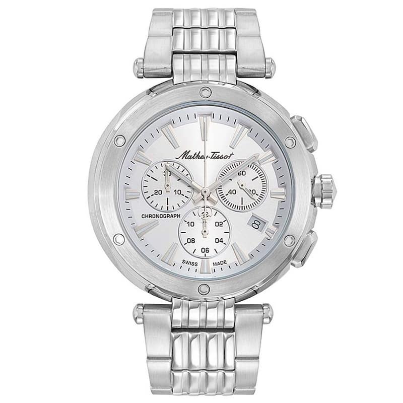 Mathey Tissot Men's Neptune Chrono Black Dial Watch - H912CHAI - 6 (36)