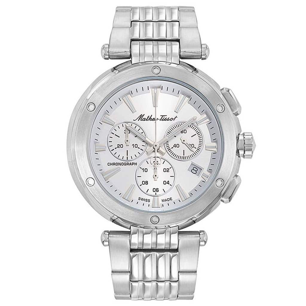 Mathey Tissot Men's Neptune Chrono Black Dial Watch - H912CHAI - 6 (36)