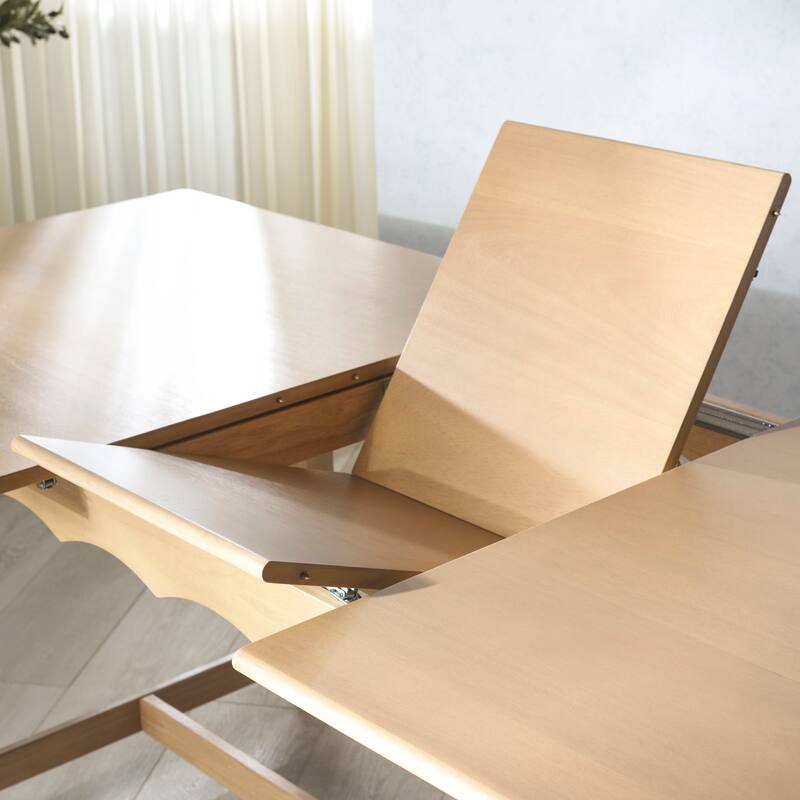 SAFAVIEH Couture Rhylee Extendable Rectangular Dining Table - 79"W x 39"D x 30"H