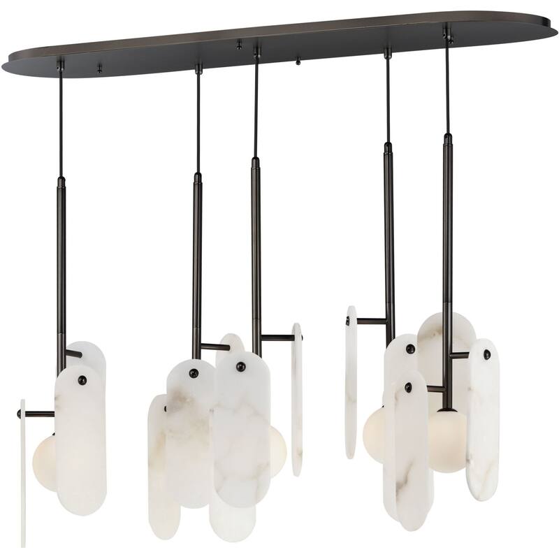 Studio M SM24815WA Megalith 5 Light 48" Wide LED Linear Chandelier by - Gunmetal