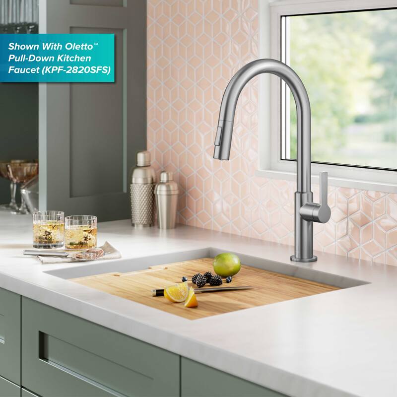 KRAUS Kore Workstation Undermount Stainless Steel Kitchen Sink