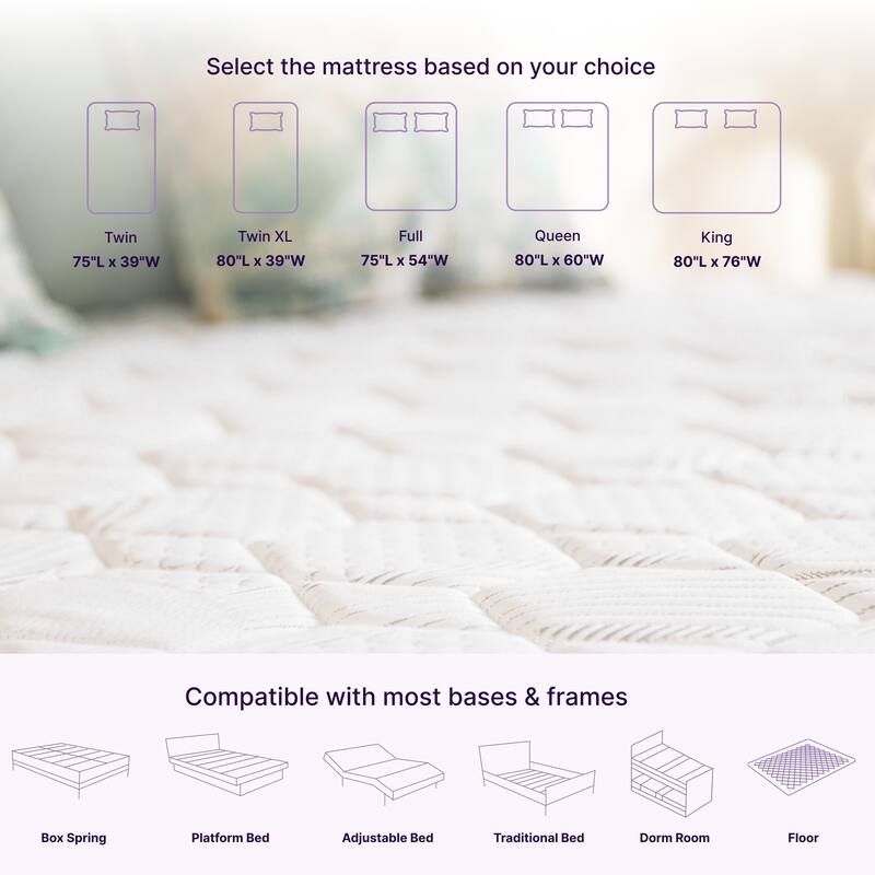 Victoria 10 Inch Queen Cooling Gel Hybrid Mattress, CertiPUR-US Certified
