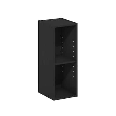 Furinno Fulda 2-Tier Space Saving Storage Shelf Bookcase, 8-Inch Width