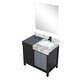 preview thumbnail 150 of 157, Lexora Zilara Bathroom Vanity Complete Set in Black and Grey with Faucet