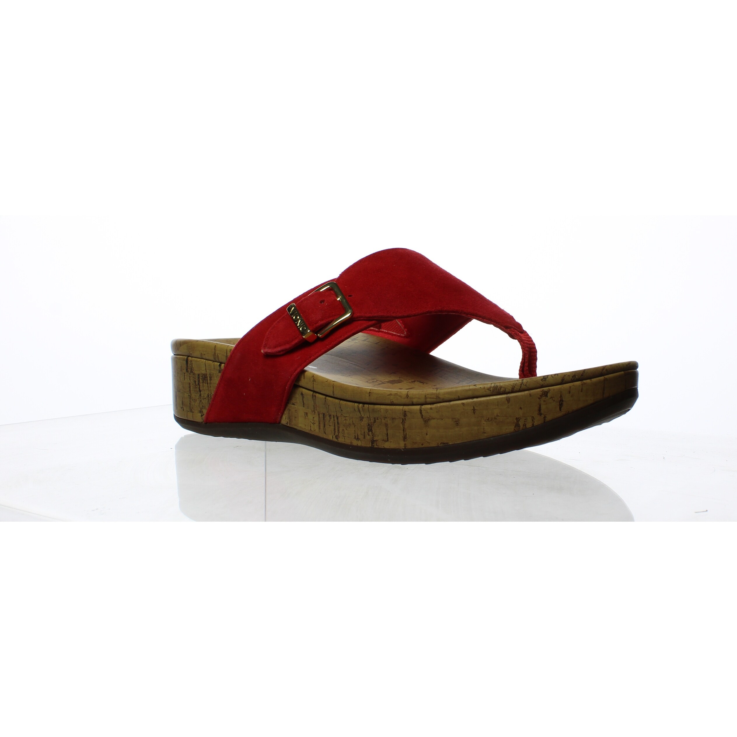 vionic red flip flops