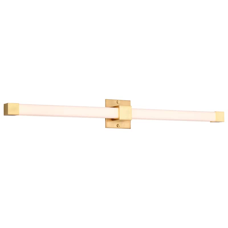 Brightwyn 35 Inch LED Vanity Brushed Brass Finish - Brushed Brass