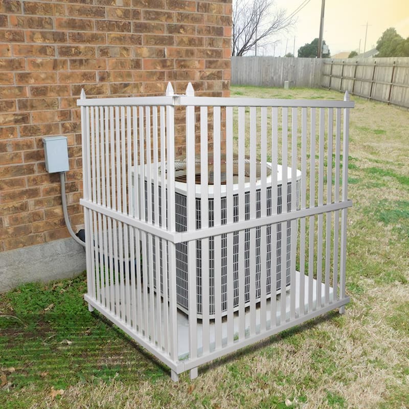 Garden Outdoor Fence Panel Decorative Vinyl Picket Fence No Dig Fencing for Yard Patio