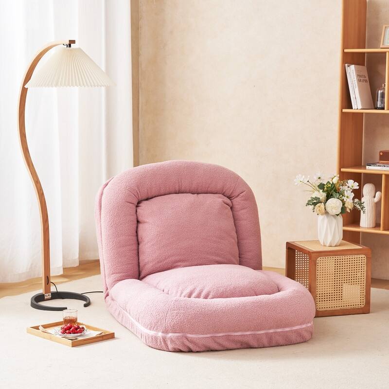 Triple Fold Down Sofa Bed - Pink