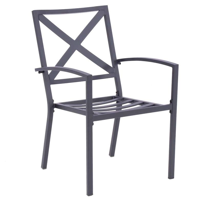 San Marino X-Back Outdoor Dining Chair Set of 2 with Cushions