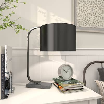 Black Metal Room Desk Lamp - 12 x 18 x 22