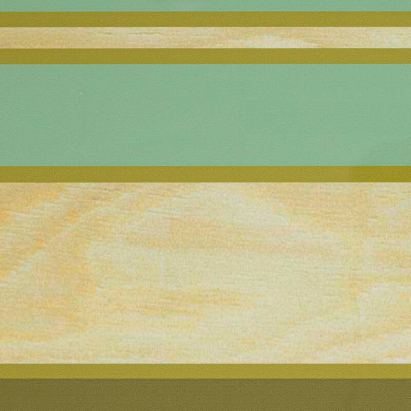 Striped Surfboard Oval Coffee Table, Multicolor