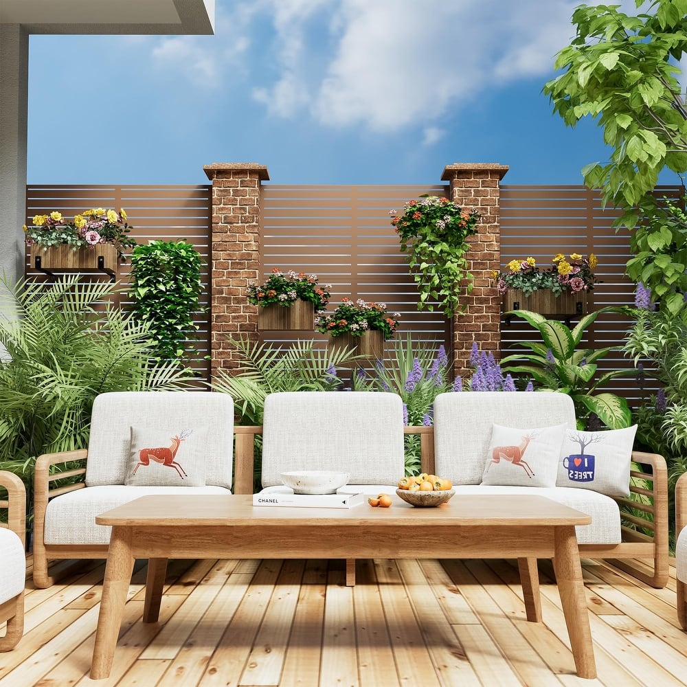 6 ft. H x 4 ft. Metal Privacy Screen Free Standing - 72*47