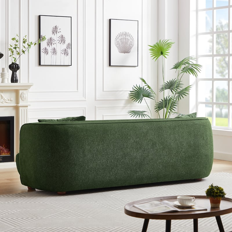Venor Mid-Century Modern Luxury Linen Couch