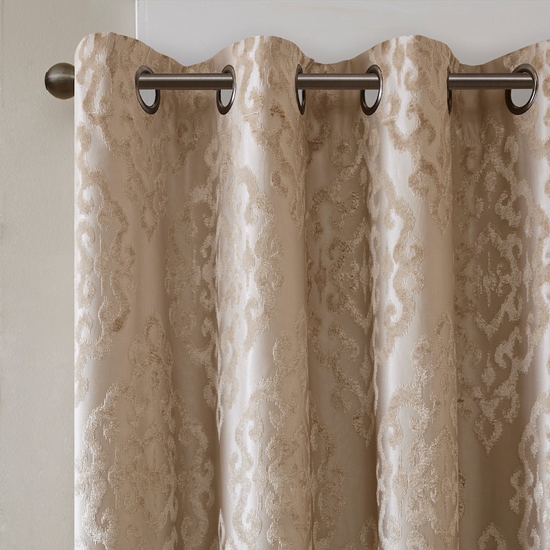 Total Blackout Grommet Top Curtain Panel Pair(2 Pcs Window Panels)