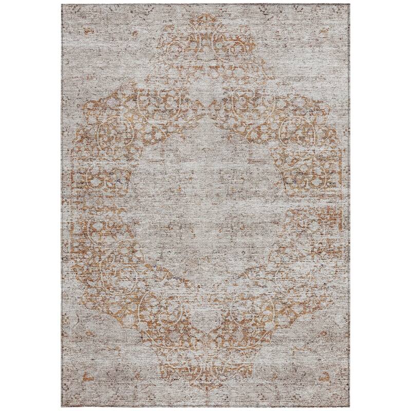 HomeRoots Oriental Traditional Rectangle Outdoor Rug