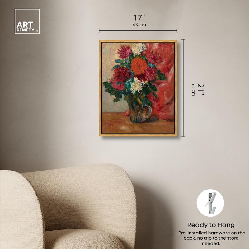 Valtat Dahlias Canvas by Art Remedy