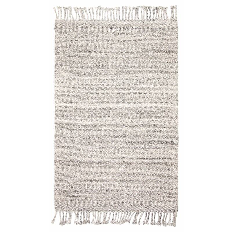 ECARPETGALLERY Braid weave Sienna Grey Wool Rug - 5'0 x 7'10 - Grey - 5'0 x 7'10