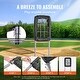 preview thumbnail 13 of 12, 9 Hole Baseball Net, Softball Baseball Training Equipment for Hitting Pitching Practice, Height Adjustable Trainer Aid