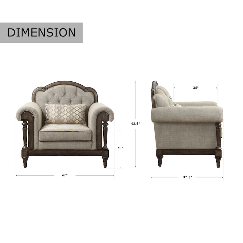 Fremont & Park Tasse Tufted Uphostred Club Chair