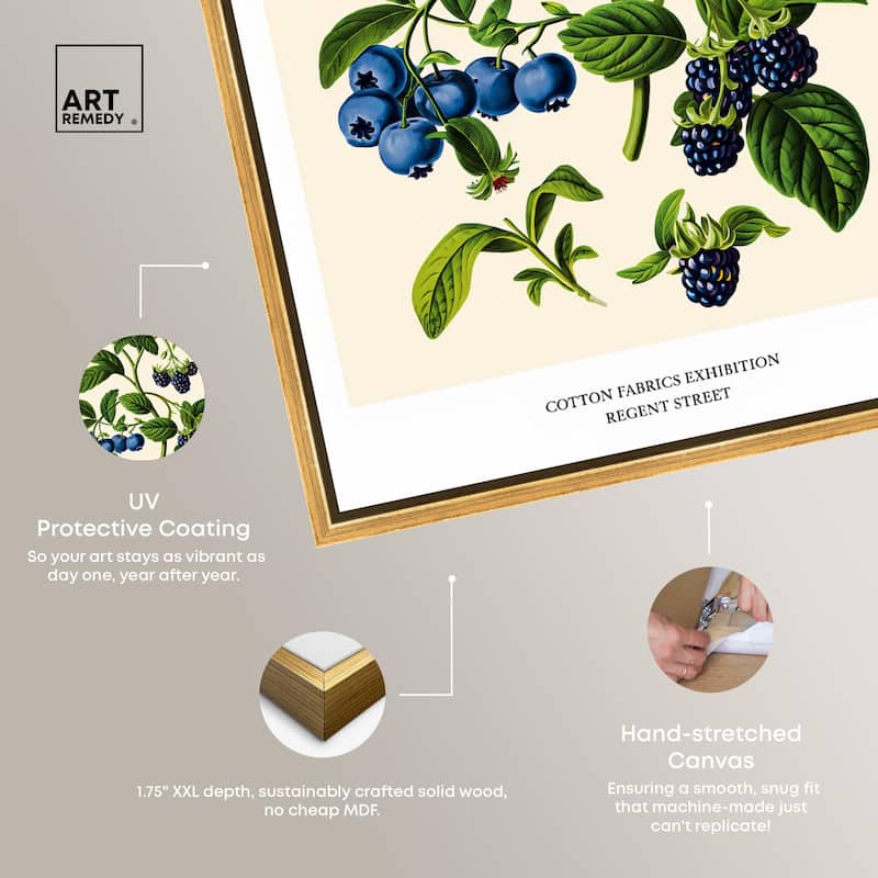 Berries and Blooms II Canvas by Art Remedy