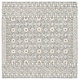 preview thumbnail 18 of 91, SAFAVIEH Handmade Micro-Loop Togzhan Wool Rug 5' Square - Silver/Ivory - Square