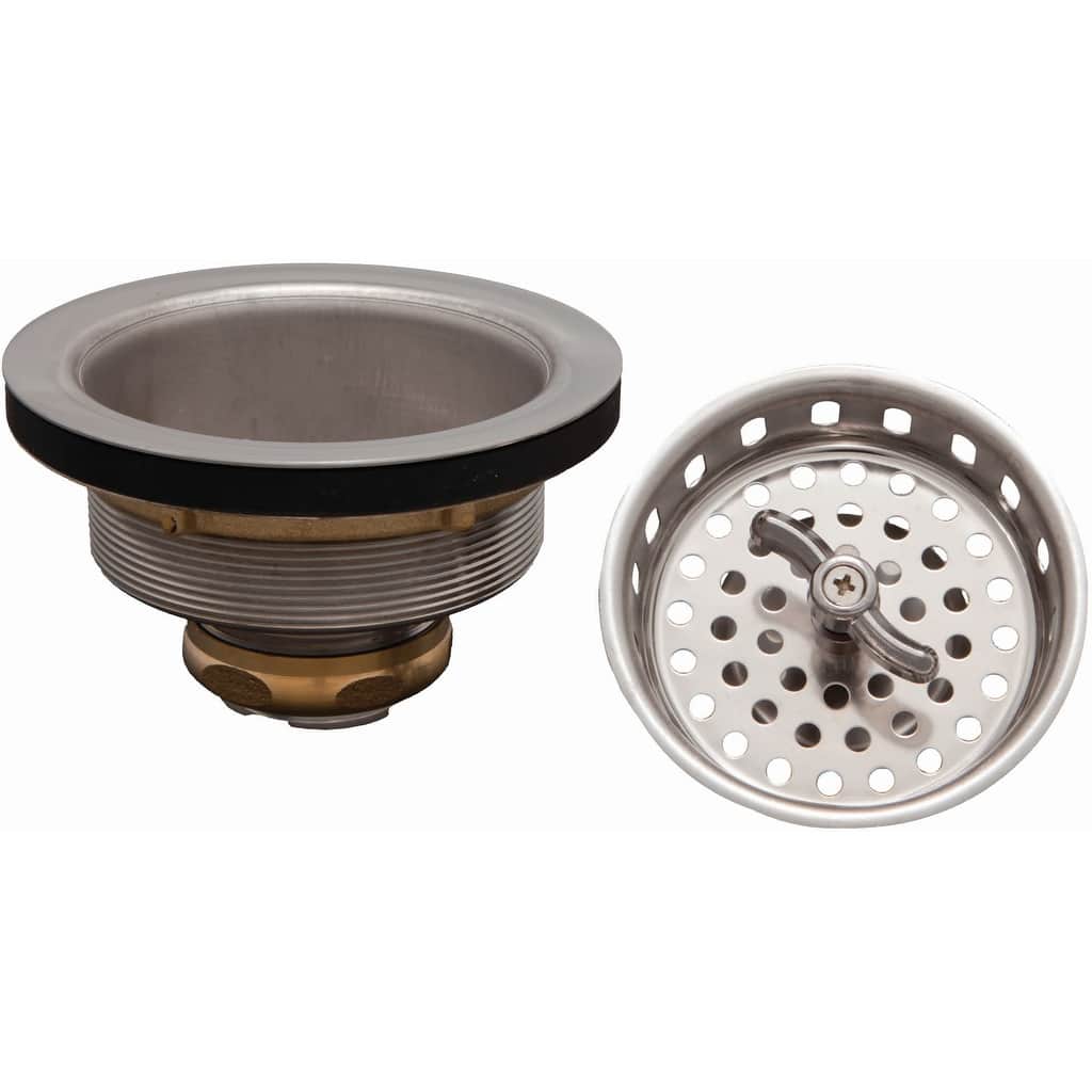 Jones Stephens S14003 Stainless Steel Basket Strainer with Twist and - Stainless Steel