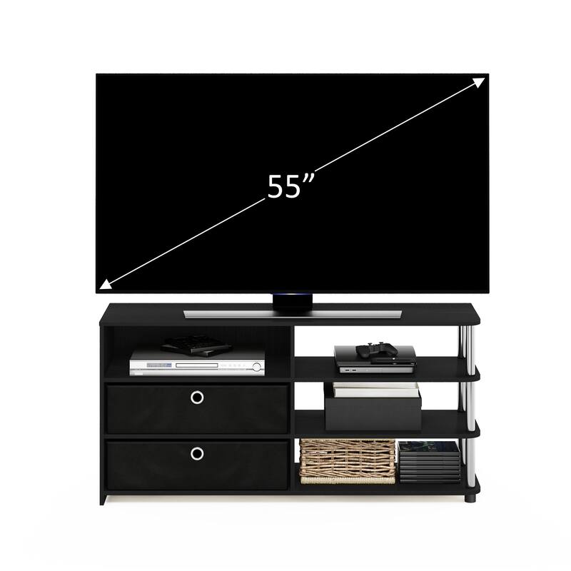 Porch & Den Astor Walnut Brown MDF TV Stand