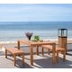 preview thumbnail 1 of 5, SAFAVIEH Outdoor Living Dario 3-Piece Dining Set - 59"W x 32"D x 30"H