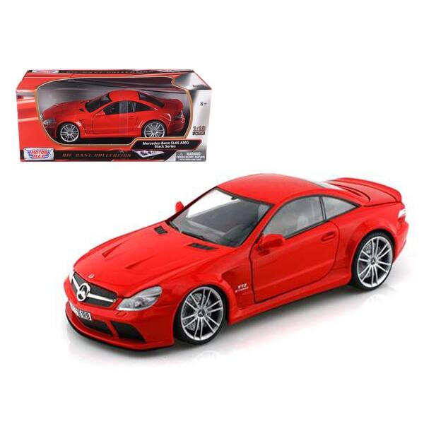 Mercedes R230 SL 65 AMG Black Series white diecast model car SL65 Kyosho 1:64