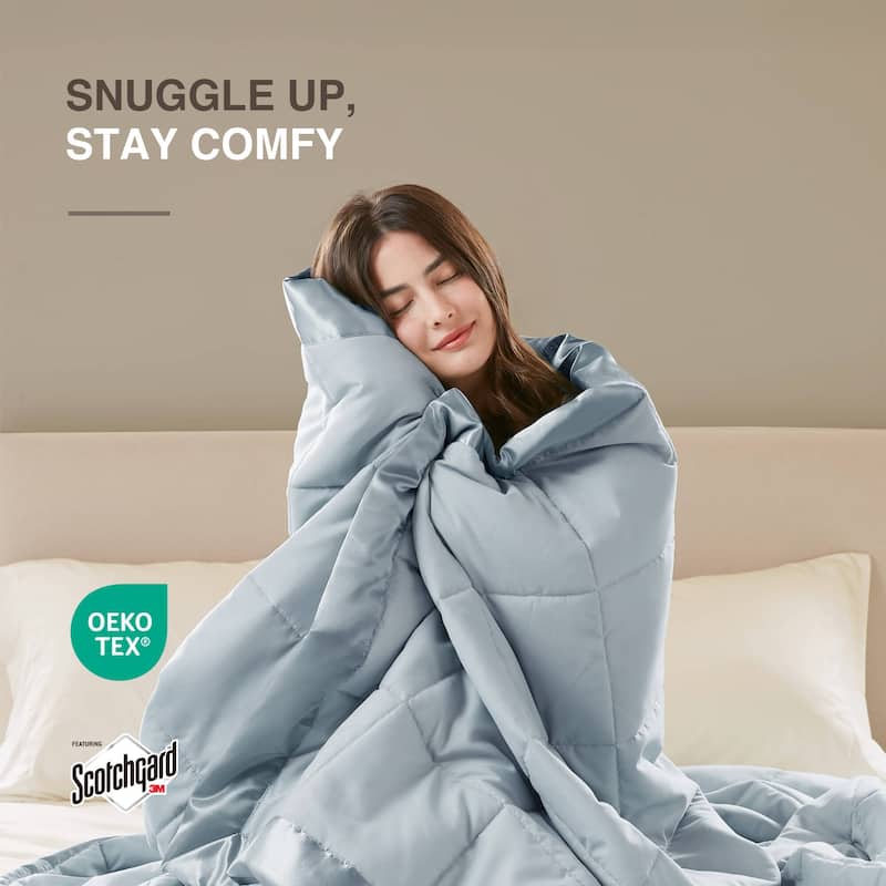 Madison Park Prospect Lightweight Down Alternative Blanket with Satin Trim