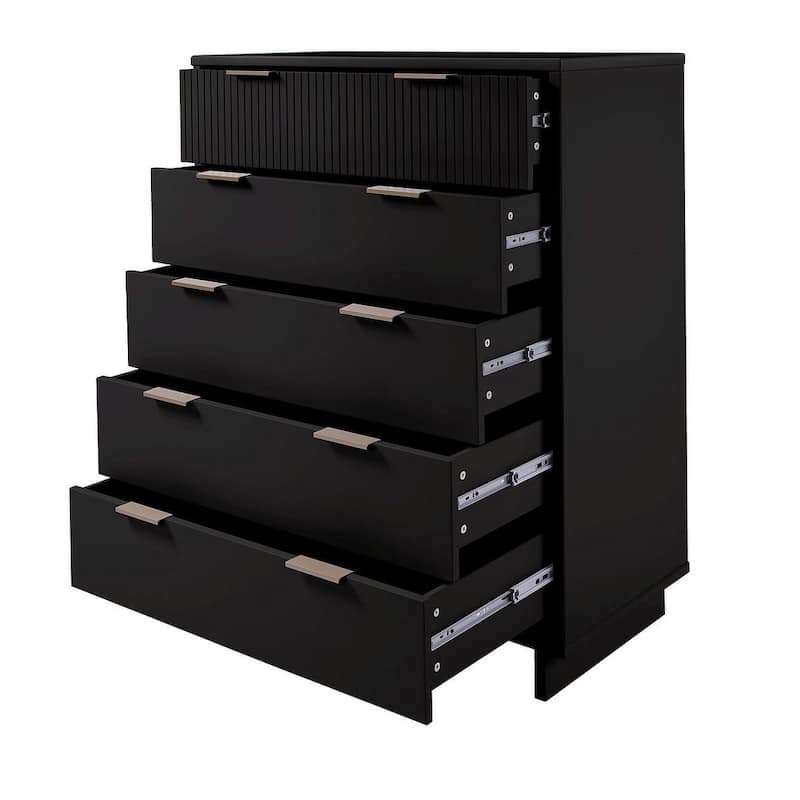 Manhattan Comfort Granville 45.27" Modern Tall 5 Drawer Dresser