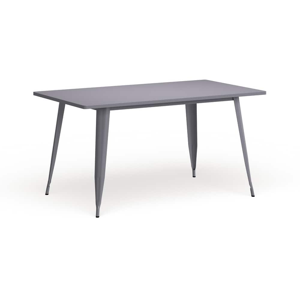 31.5" x 63" Rectangular Metal Indoor-Outdoor Table - Industrial Table - 31.5"W x 63"D x 29.5"H