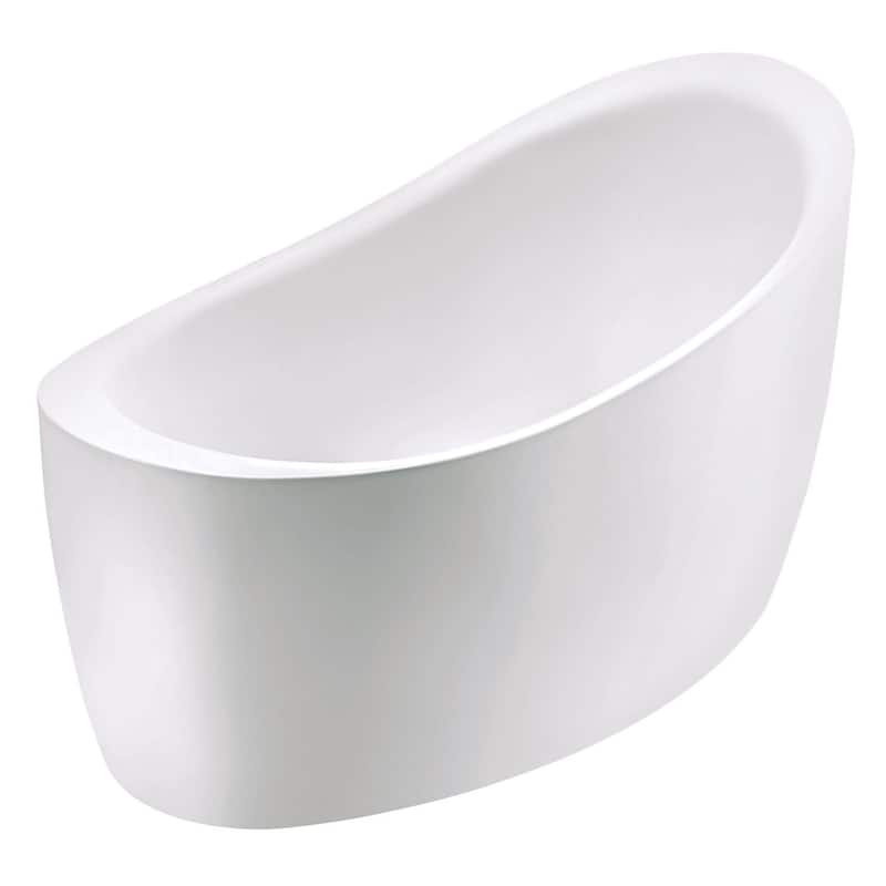 Kingston Brass VTOV512730S Aqua Eden 52" Free Standing Acrylic Soaking